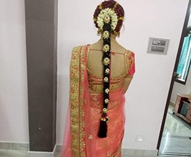 Bridal makeup session by professional makeup artist