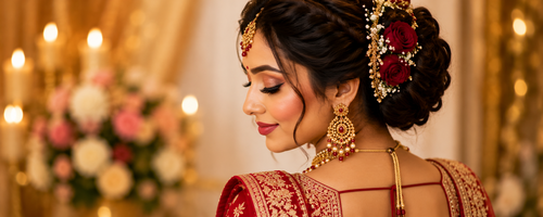Bridal hair styling service in Vijayawada