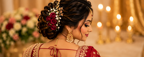 Wedding hairstyling service in Vijayawada