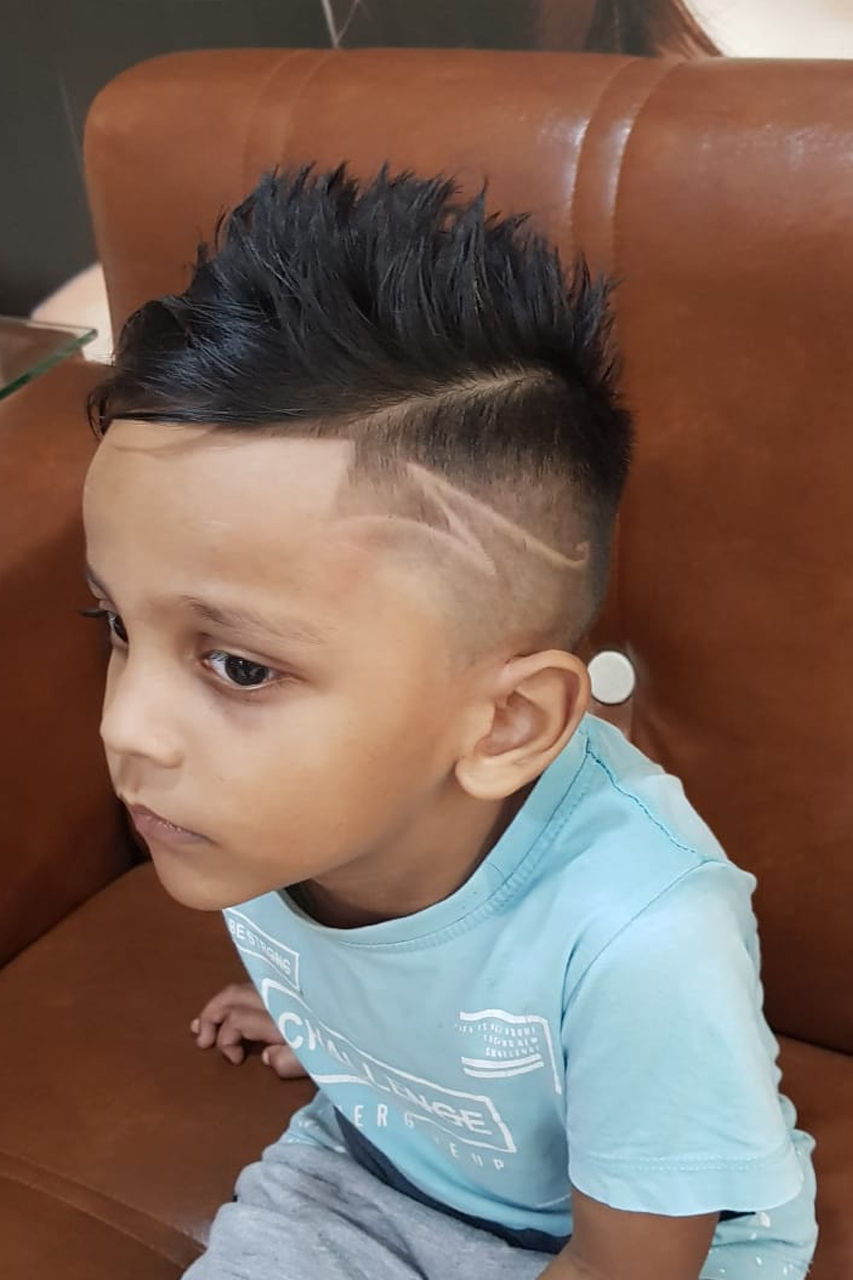 Modern kids haircut styles have - Jawed Habib Pondicherry