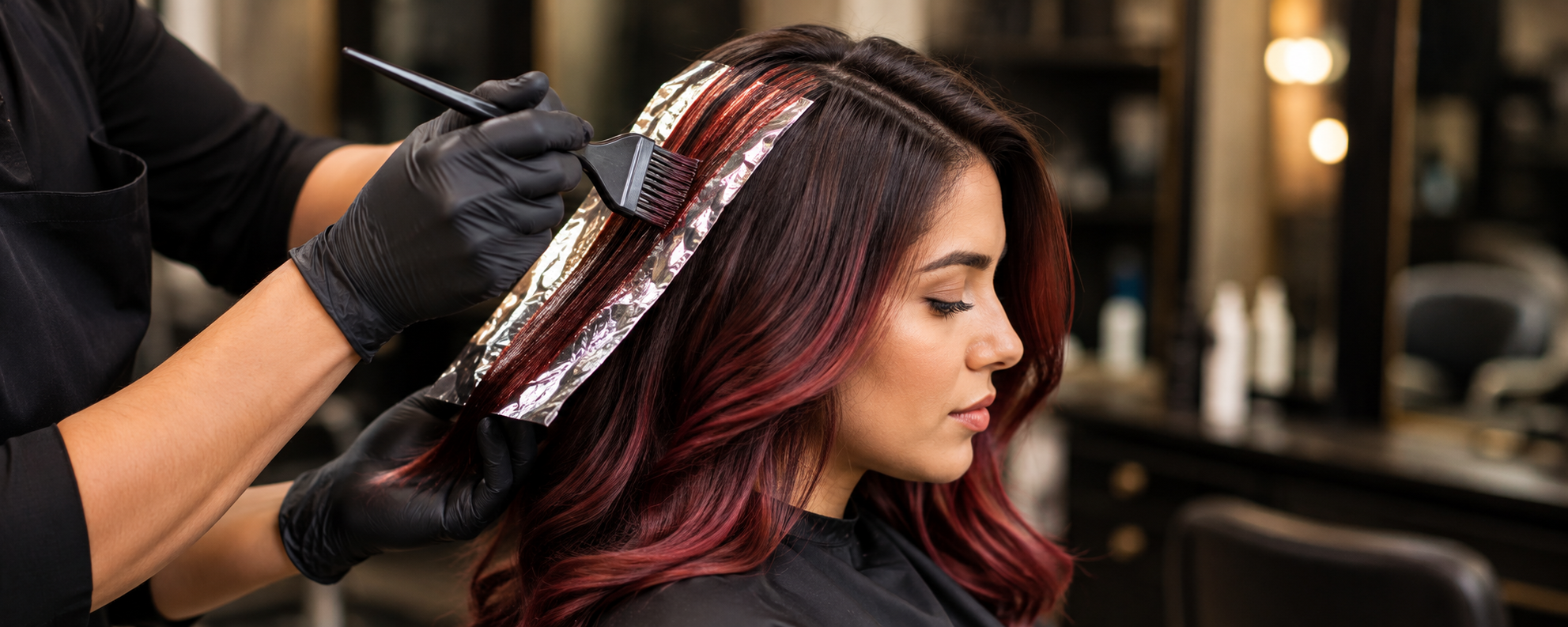 Professional hair colour service in Vijayawada