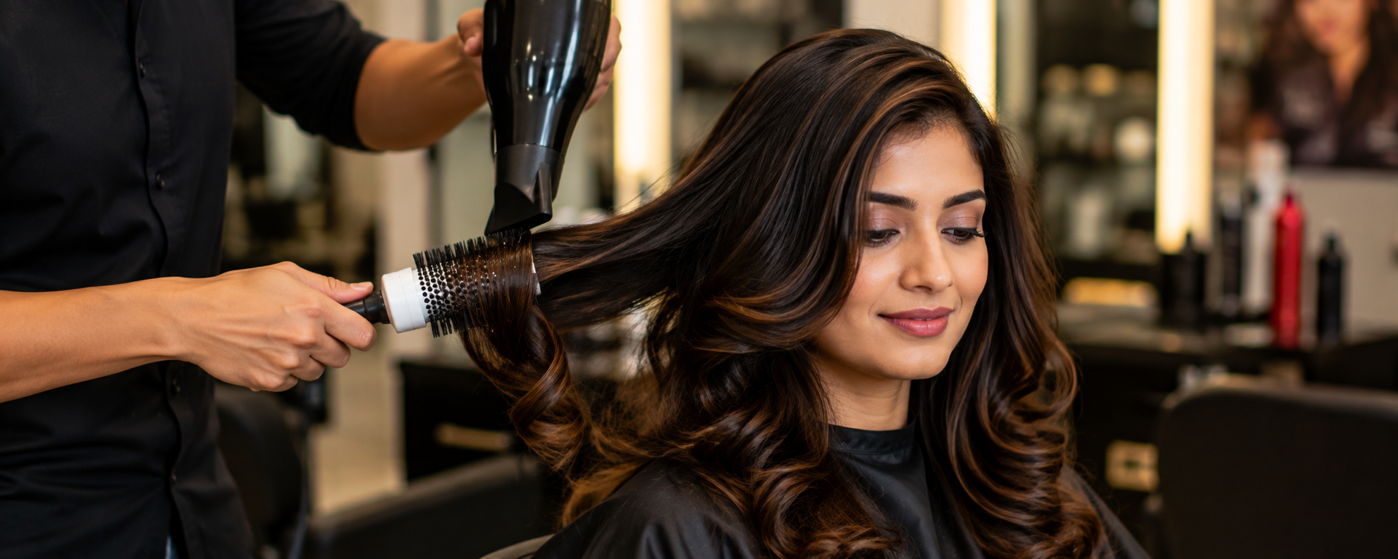 Professional hair styling service in Vijayawada